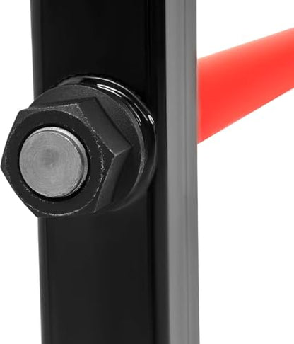 Wutist 3 Point 47" Hay Spear Gooseneck Drawbar Trailer Hitch Fit for All Category 1 Tractors 3000lbs W/ 2 Stabilizers Ball Hay Quick Hitch Attachment Black Steel Powder Coated