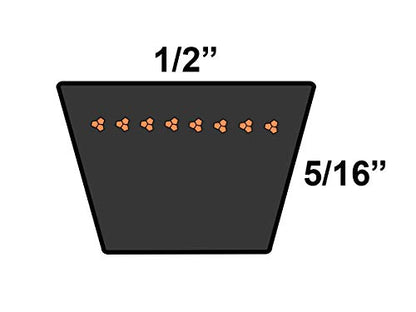 D&D DURA-Prime A39.5 or 4L415 V-Belt 1/2 x 41.5in Vbelt