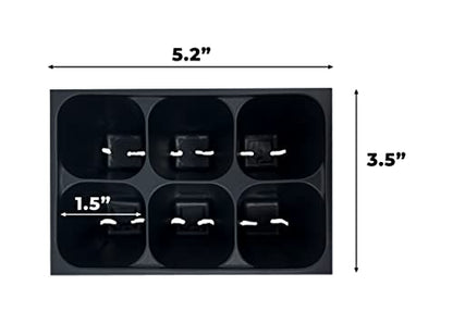 The Hydroponic City Seed Starter Tray, 720 Cells (120 Trays - 6 Cells Per Tray) + Plant Stakes