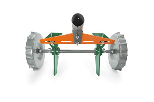 VAROMORUS Metal Precision Manual Seeder for Vegetables Greens Onion Radish Beets (2-Row) - size: 2-Row