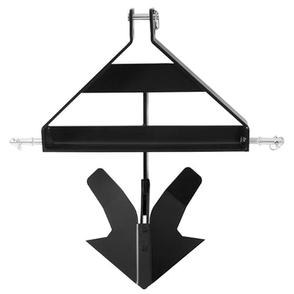 3 Middle Buster Plow Compatible with Category 1 3-Point Quick Hitch