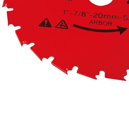 2-Pack, 8", 200x2.0mm-24T, Arbor 1" with 7/8"-20-5/8" Washer, Muching Blade, Brush Cutter Blade, Steel Blade. Suitable for All Brand of Brush Cutter - size: 8" 2PCS