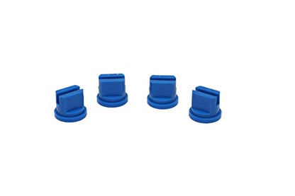 Valley Industries 80° Flat Fan Broadcast Spray Nozzle - 3.0 Orifice Size, 30 to 60 PSI, Blue, 4 Pack