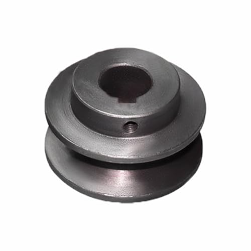 tooloflife Cast Iron V Belt Pulley, Heavy-Duty V-Groove Pulley for Industrial/DIY Power Transmission (24mm/0.94in) - size: 24mm/0.94in