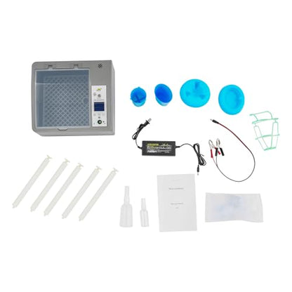 Egg Incubator 16 Eggs, Fully Automatic Digital Household Egg Incubator, Automatic Egg Turning, Temperature Control, 110V/12V Poultry Hatching Machine, for Chicken Duck Bird Eggs - size: 16 Eggs