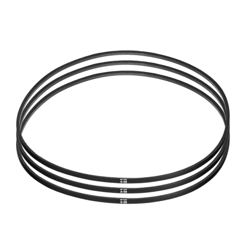 uxcell 3pcs A58 or 4L600 Classic Wrapped Rubber V-Belt, 58"(1475mm) Inside Circumference, A Profile V Belt - size: A58