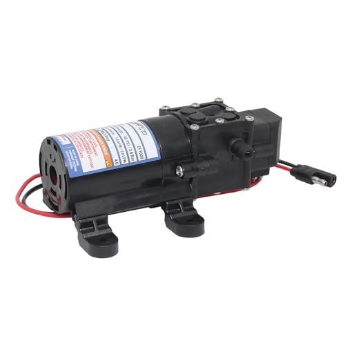 Everflo 12V On-Demand Diaphragm Sprayer Pump - 1.0GPM, 40 PSI Max, 3/8" Hose Barb