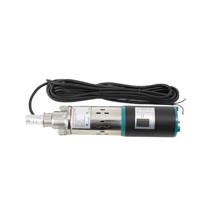 12V DC Submersible Deep Well Pump, Solar Water Pump - Black
