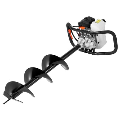 VEVOR Post Hole Digger Gas Powered 63CC 2400W Earth Auger Fence Digger - style: 63CC+8"