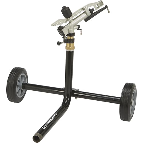 Strongway Wheeled Sprinkler, 63 GPM, 5 Nozzles, 150ft. Coverage - size: 5 Nozzles