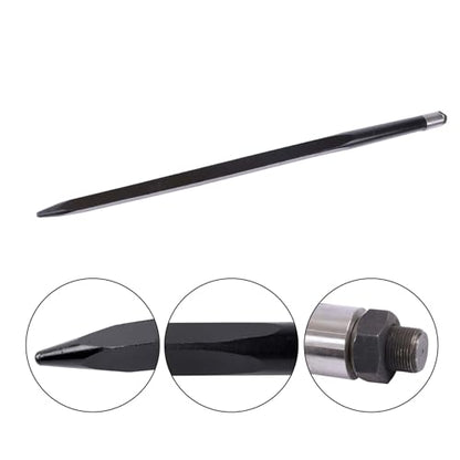 waltyotur 2PC 49" Black Hay Spear 4500lb for Bobcat Skid Steer