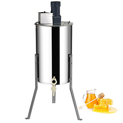 VEVOR 2/4 Frame Electric Honey Extractor with Adjustable Stand - style: 4 Frame Rack(2 Deep Frames)
