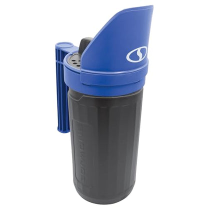 Snow Joe Salt Spreader Handheld - Ice Melt Spreader with 5 lb Capacity, Adjustable Dial Flow Control for Grass Seed, Fertilizer & More, SJSPD1