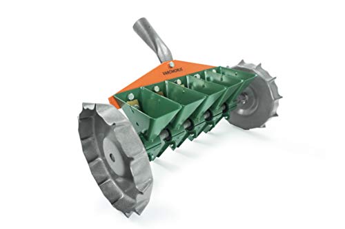 Varomorus Metal Precision Manual Seeder for Vegetables Greens Onion Radish Beets (5-Row) - size: 5-Row