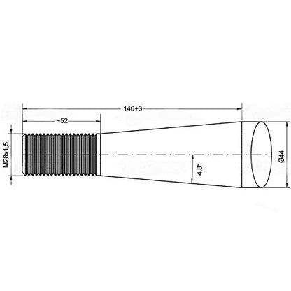 Bale Spear - Straight, Spoon End - S.77021, IMM50-0031