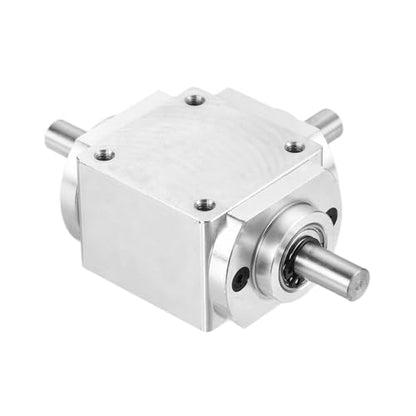 uxcell Gear Box 90 Degree Right Angle Bevel Gearbox 1:1 Reversing Double Output Shaft 1 Module 20 Teeth Bevel Gear Aluminum Frame Simple Mechanical DIY Module 8mm Shaft,92x66x30mm(LxWxH) - size: 8mm Shaft, style: Reversing Double Output