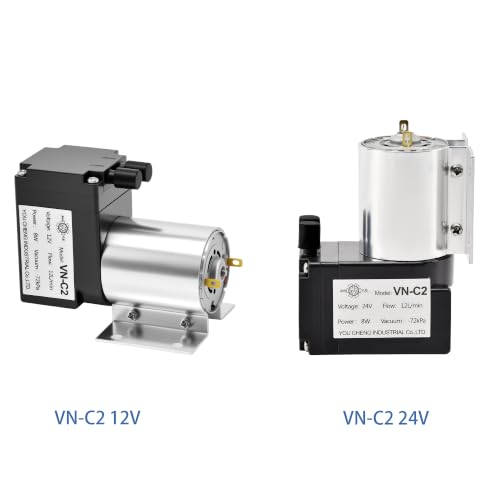 Vacuum Pump 12L Mini Diaphragm Air Compressor 24V Micro Air Pump -72KPA Vacuum Degree Mini Brush Piston Pressure Pump (VN-C2) - color: Vn-c2, size: 24V