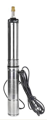 Submersible Well Pump, 1HP 220V Deep Well Pump, 37 GPM 257FT Lift,4"OD - size: 4"-1HP-220V