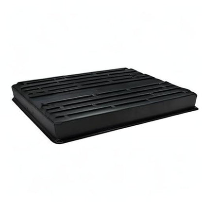 10x20 Inch Black Plastic 10 Pack Plant Propagation Tray No Holes - color: Black, size: 10-Pack