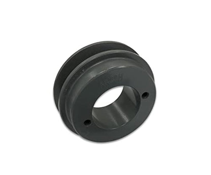 Single Groove 3.25" Cast Iron Electric Motor " H " Pulley/Sheave, Bushing Included, for 3/8" and 1/2" Top Width 3L/A/AK/4L/4LK Section V Belt, 1 Groove (7/8" Shaft / 0.875 Bore, AK32H) - size: 7/8" Shaft / 0.875 Bore