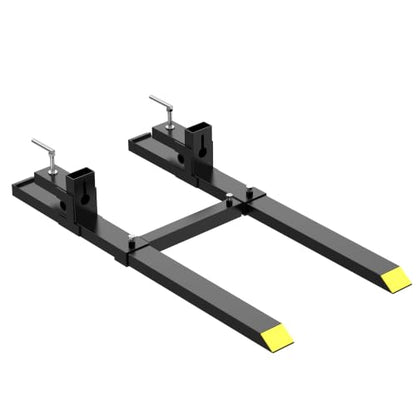 60'' Clamp on Pallet Forks, 4000LBS Bucket Fork Attachment Stabilizer - size: 60 inch-4000lbs