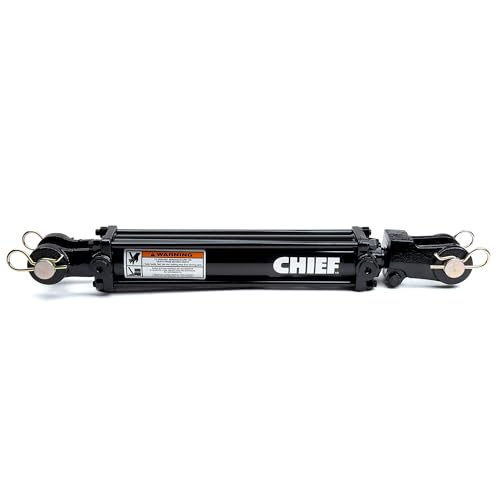 Chief TC3 3000 PSI Tie-Rod Cylinder for Double Acting 2'' Bore x 16'' Stroke - 1.125 Rod Dia #8 SAE Port Retracted 26.25" and Extended Length 42.25" and 1 Pin Dia