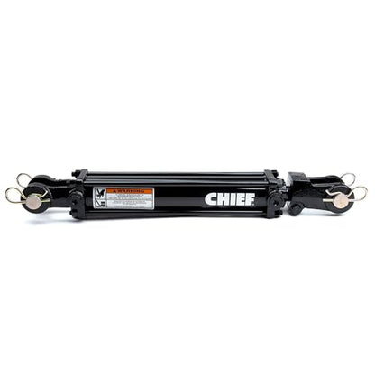 Chief TC3 3000 PSI Tie-Rod Cylinder for Double Acting 2'' Bore x 16'' Stroke - 1.125 Rod Dia #8 SAE Port Retracted 26.25" and Extended Length 42.25" and 1 Pin Dia