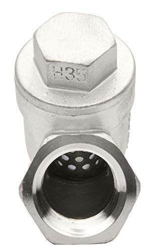 1/2" Stainless Steel Y-Strainer - 800WOG, FxF NPT - size: 0.5 Inch