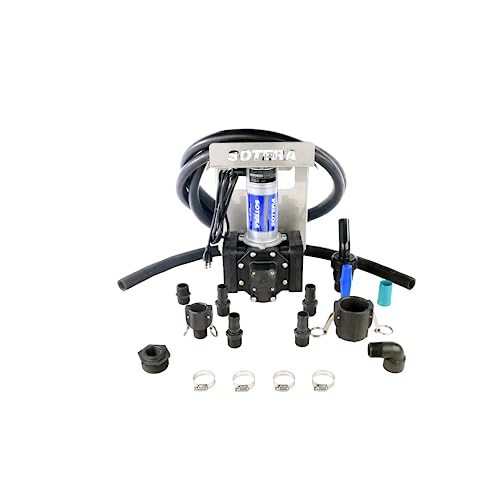 Fill-Rite SS470B 115V AC Chemical Transfer Pump Bundle with IBC Mount, Hose, & Suction Pipe - Heavy Duty Viscous Fluid Transfer Pump - Supports Continuous Usage, Dry Runs & Quiet Operation - style: 115V Tote Mount