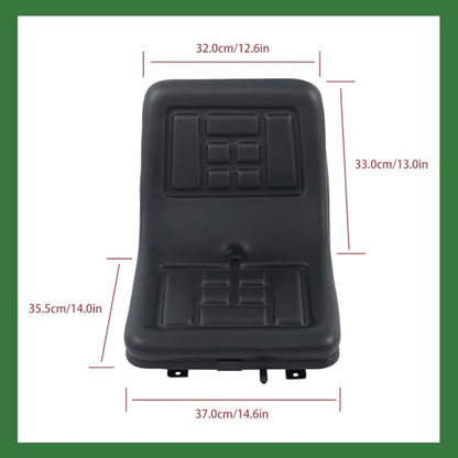 Universal Black Tall Backrest Seat for Riding Mowers