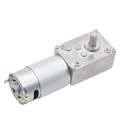 Right Angle Corner Gear Gearbox Reducer DC Worm Geared Motor 12V/24V High Tq 555 Reduction Motors Gate Grill Lift(Motor,16R-24V) - color: Motor, size: 16R-24V