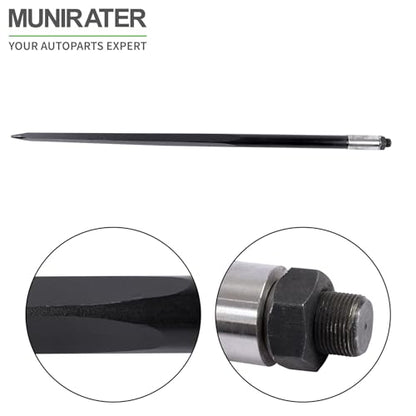 munirater 1PCS 49In Black Hay Bale Piercing Fork 4500lbs