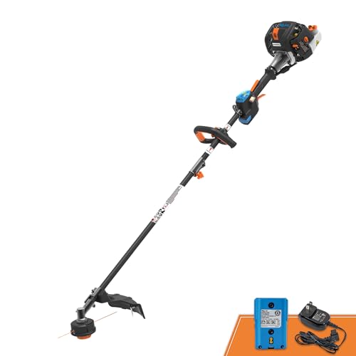 LawnMaster No-Pull 26cc 2 Cycle Engine 17'' Grass Trimmer, NPTGSP2617A - style: Straight Shaft 26CC 17Inch