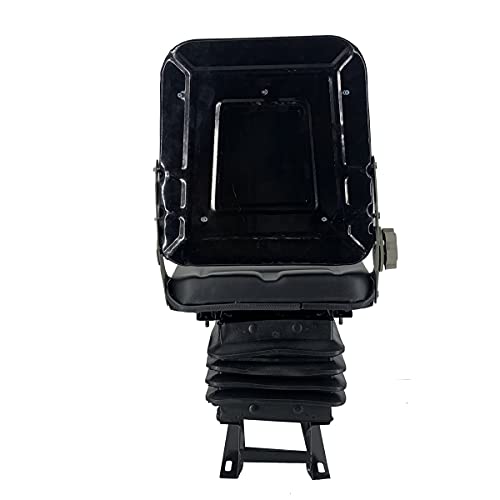 Suspension Seat Replacement Universal Adjustable Waterproof - Black - color: Black with Suspension