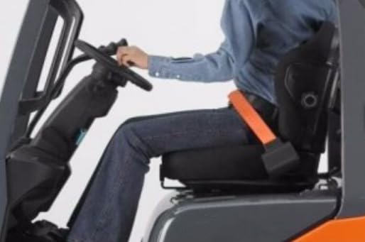 Universal Forklift Seat - Belt and for Tractor Mower Buggy Retractable Red 46inch New