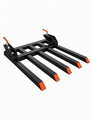 Heavy Duty 2500 LBS Capacity Clamp on Debris Forks Fit 48 in Bucket