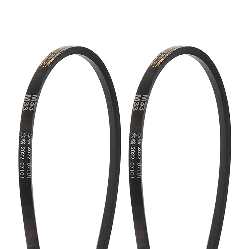 HARFINGTON 2Pcs M-33 Rubber V Belt 33" Lp 10mm W 5.5mm H, JIS Standard - size: 33"