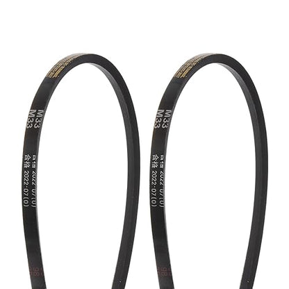HARFINGTON 2Pcs M-33 Rubber V Belt 33" Lp 10mm W 5.5mm H, JIS Standard - size: 33"