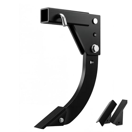 Hitch Mounted Trencher Fits 3 Point Hitch, Adjustable 16" Trenching Shank Plow, Heavy Duty Hitch Lawn Ripper for ATV/UTV Tractor, Thicken Trench Digger with 2pcs Replaceable Teeth