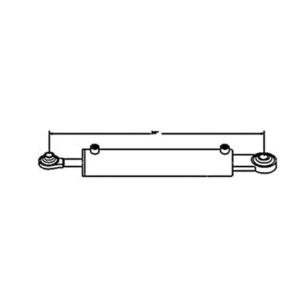 TLH08 Hydraulic Top Link Cylinder, Category I, 3in Bore, Fits John Deere