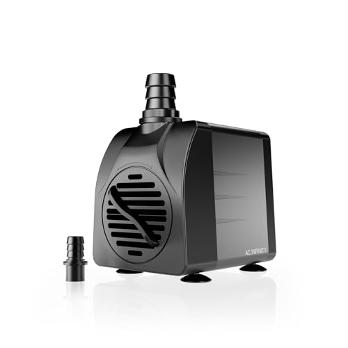 AC Infinity 220 GPH Submersible Water Pump (833 L/H, 18W). - size: 220 GPH