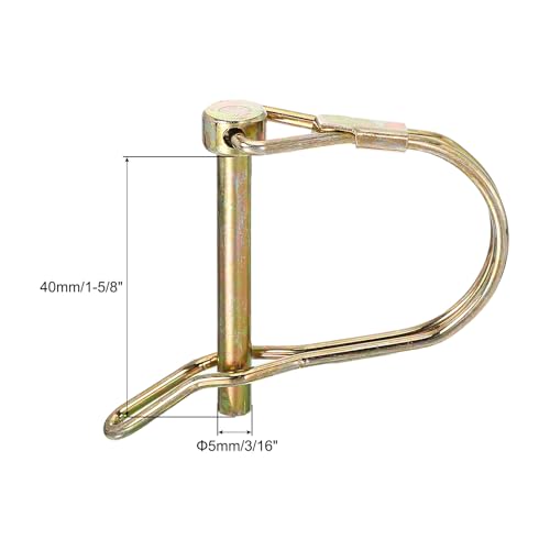 uxcell 4Pcs Shaft Locking Pin w Ear, 3/16" x 1-5/8" Trailer Coupler Pin - size: 3/16" x 1-5/8"