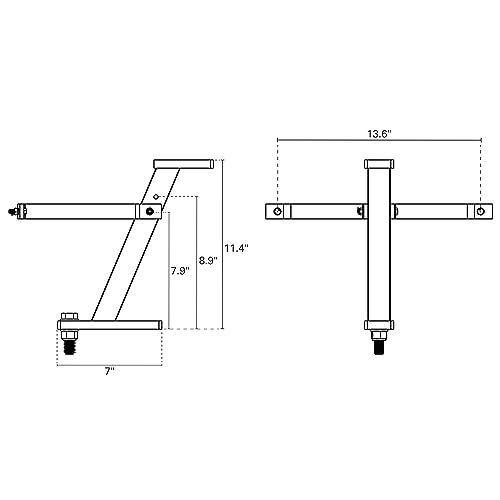 Extreme Max 5001.5813 High-Rise Hitch for Lawn and Garden Tractor