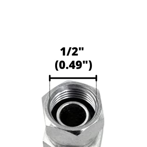 #4 SAE/ORB Male x 1/4" NPSM Female 90 Degree Elbow/Corner Joiner Hydraulic Swivel Adapter Fitting | 6901-04-04 - size: #4 SAE/ORB Male x 1/4" NPSM Female