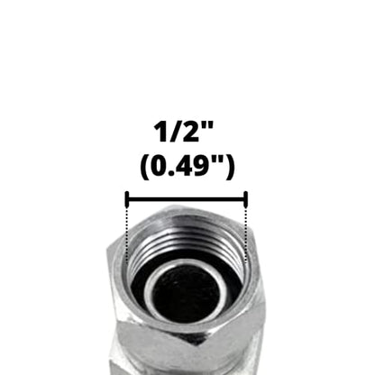 #4 SAE/ORB Male x 1/4" NPSM Female 90 Degree Elbow/Corner Joiner Hydraulic Swivel Adapter Fitting | 6901-04-04 - size: #4 SAE/ORB Male x 1/4" NPSM Female