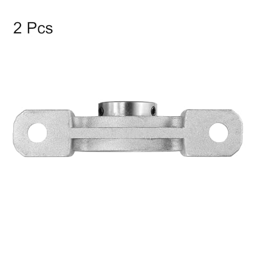 uxcell 2pcs KP002 Pillow Block Bearings 8mm Bore Bearing Units Zinc Alloy Flange Mounted Bearing Housing, P6(ABEC3) - size: 15mm