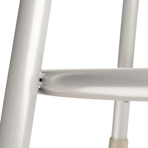 National Public Seating 24" High Heavy Duty Steel Stool, Grey - color: Grey, size: 24"