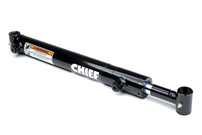 Chief LD Loader Welded Hydraulic Cylinder - Double Acting for Light Duty Applications - 2in Bore, 22.75in Stroke, 3000 PSI, Retracted 29.87in, 52.62in Extended, 9420 lbs Column Load, SAE 6 - size: 2 x 22.75