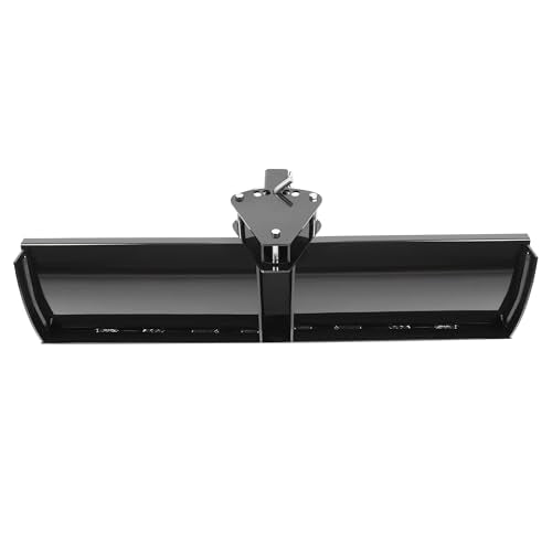 KUAFU 3-Point 48 Inch Scrape Blade Implement 2 Inch Reciever Compatible with ATV UTV Rear Grading Blade Attachment Angle Adjustment Adjusts 0 7.5 or 15 Degrees