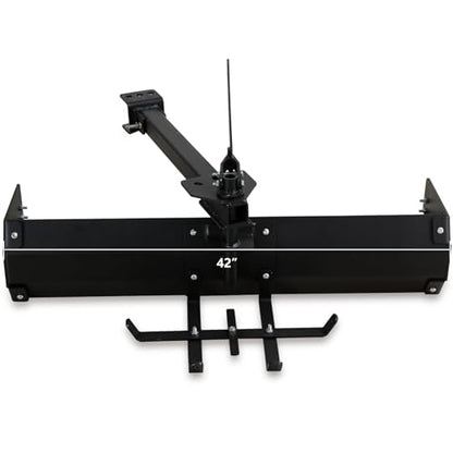 42" Tow Behind Box Scraper, Box Blade Hitch Tow Fit for ATV UTV